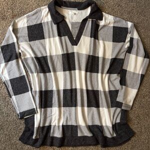 Maurices Monochrome Plaid Shirt